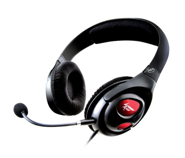 Creative HS-800 Fatality Gaming czarne z mikrofonem - 24183 - zdjęcie 2